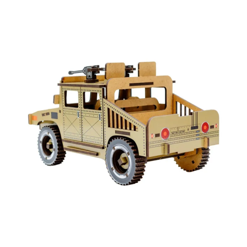 Дерев'яний 3D конструктор "Humvee" Puz-00927, 100 деталей