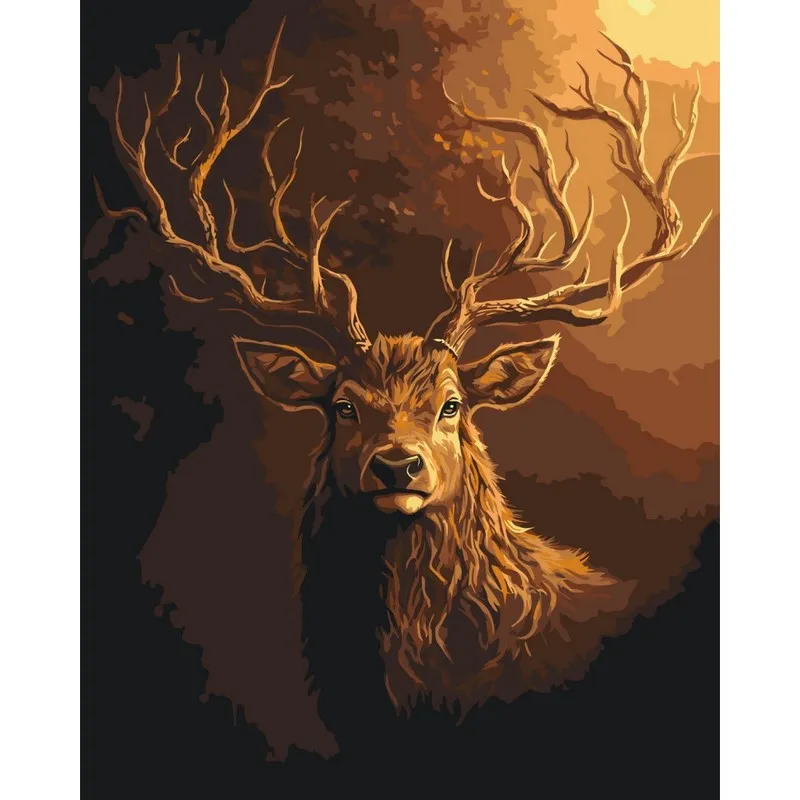 Картина за номерами "Сохатий" ©arttem_illustration 11707-AC 40х50 см