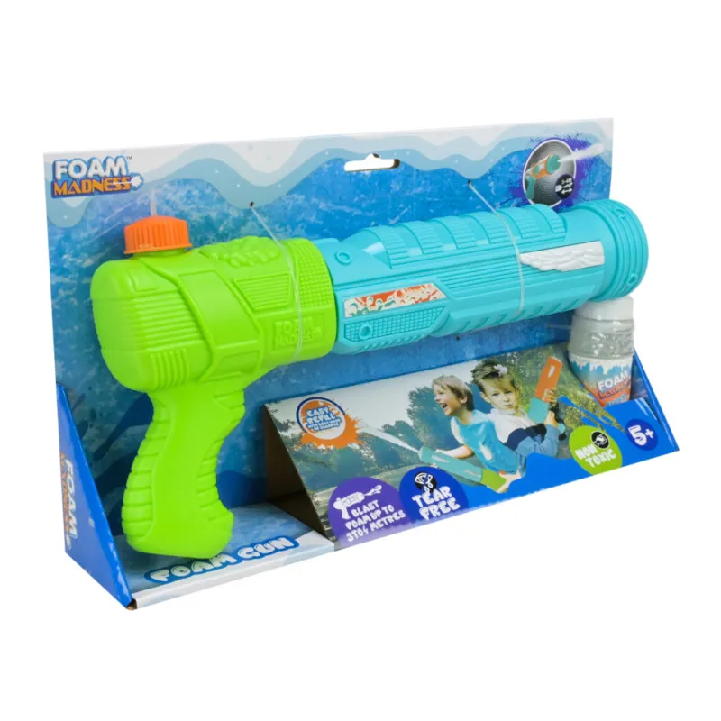 Водний пістолет Foam Gun F9106(Green) стріляє піною, дальність 3-4 метри