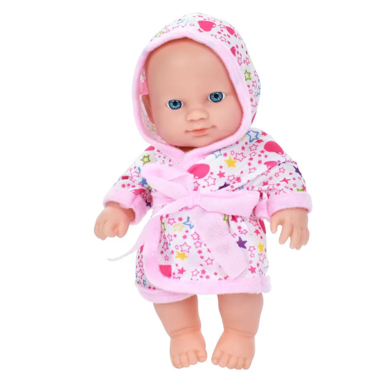 Дитяча іграшка Пупс у халаті A201-U(Pink) 21 см