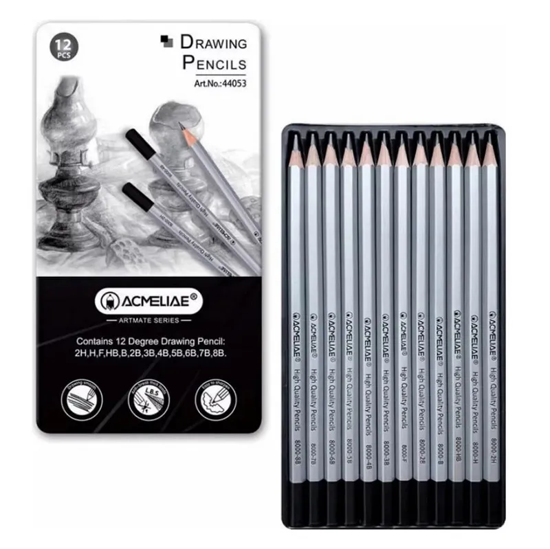 Набір олівців "Drawing pencils" Acmeliae 44053, 12 видів