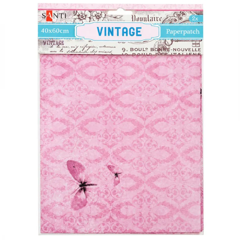 Папір для декупажу PAPERPATCH-40х60 дизайн в асортименті, 40х60 см, 2 листи