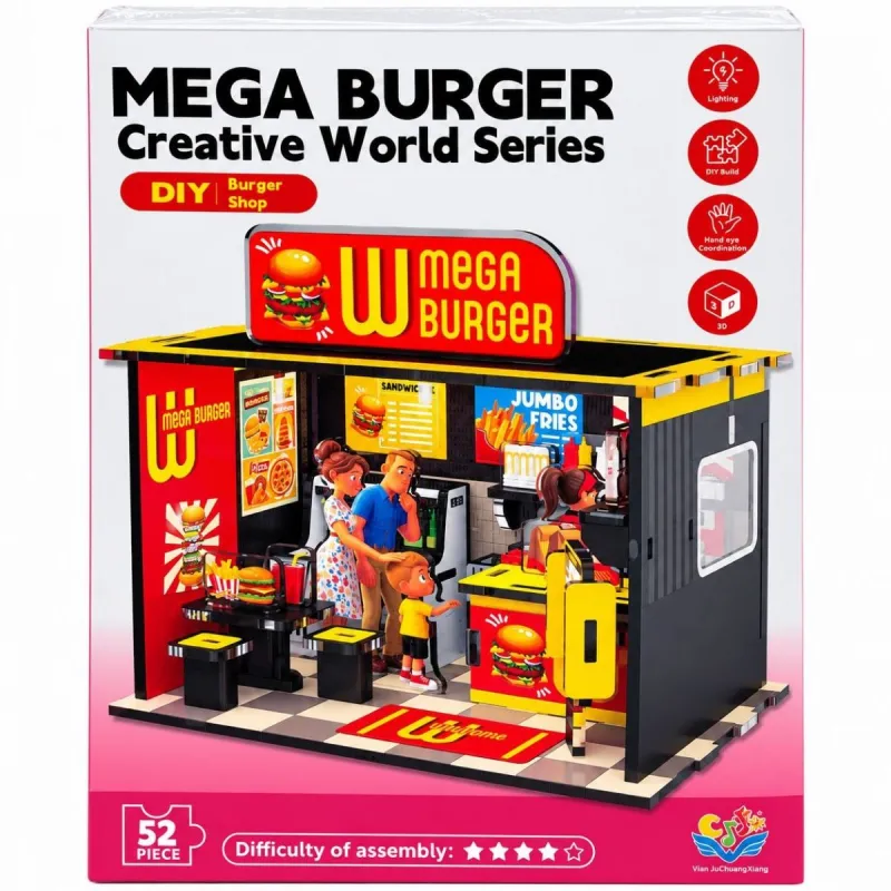 3D РУМБОКС "MEGA BURGER" (52 ДЕТ)