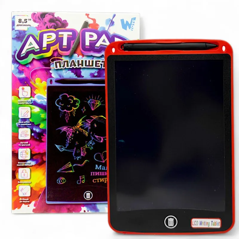 Планшет для малювання "LCD Tablet" (8,5"), червоний