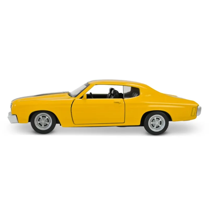 МАШИНА МЕТАЛЕВА "АВТОПРОМ" CHEVROLET CHEVELLE 454 (1970) (ЖОВТИЙ)
