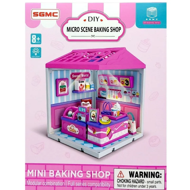 Набір для творчості (Рум Бокс Room box) короб. 14,5х4,2х19 см (РОЖЕВИЙ)