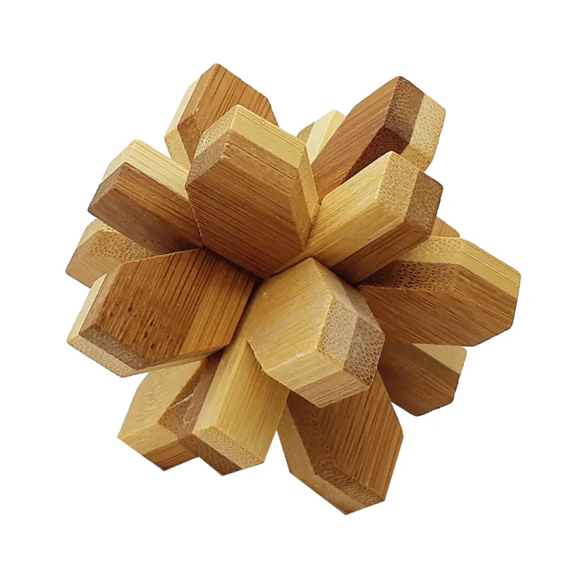 Головоломка бамбукова Сніжинка (Snowflake)