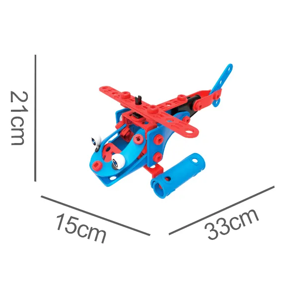 Конструктор Build&Play 6 в 1 Потяг 134 ел. (J-7757)