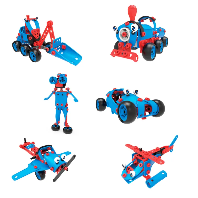 Конструктор Build&Play 6 в 1 Потяг 134 ел. (J-7757)