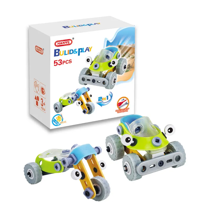 Конструктор Build&Play 2 в 1 Мотоцикл 53 ел. (J-7722)
