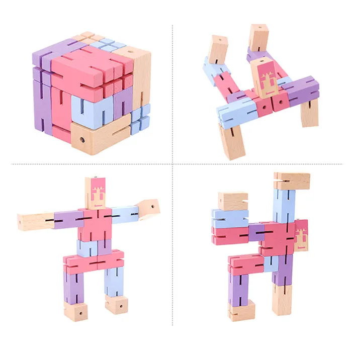 Головоломка РобоКуб (CubeBot) Рожевий