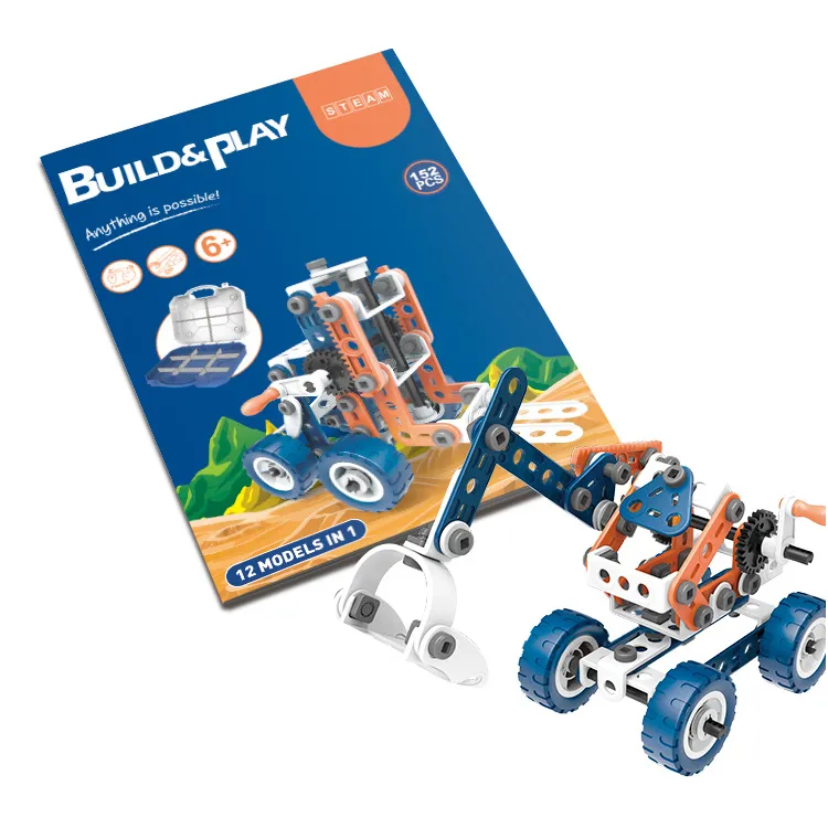 Конструктор Build&Play 12 в 1 Техніка 152 ел. (J-7758)