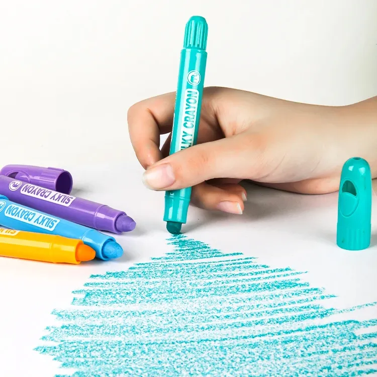 Воскові олівці для малювання Крайони (crayons) Mobee 12 кольорів