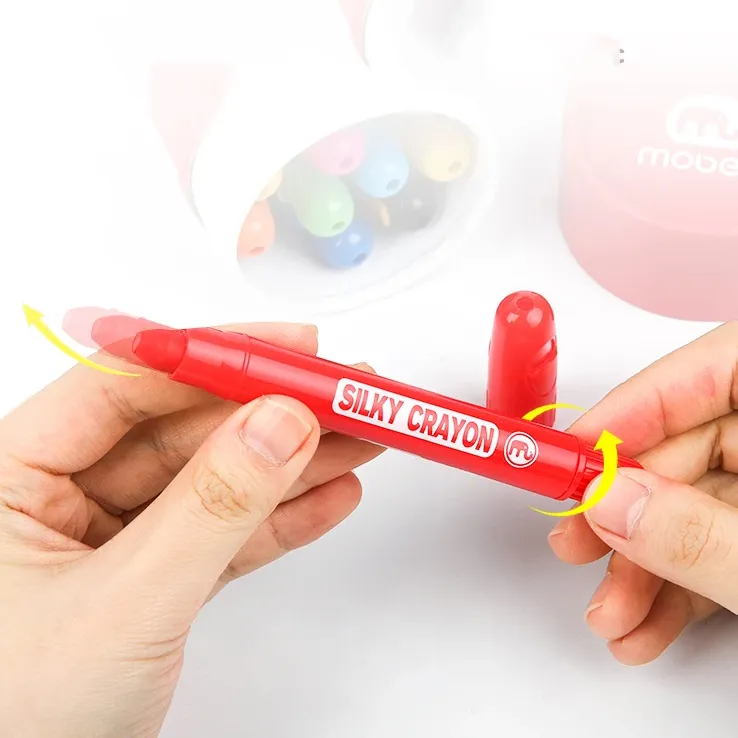 Воскові олівці для малювання Крайони (crayons) Mobee 24 кольори