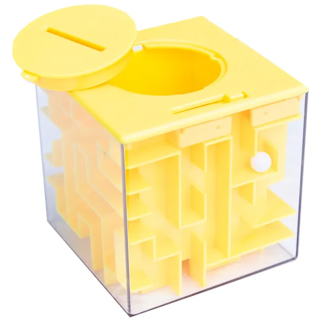 Головоломка скарбничка лабіринт Yellow