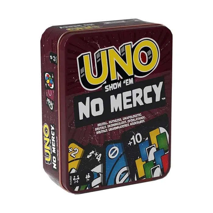 Настільна гра Уно Без вибачень (Uno No Mercy) Металева коробка