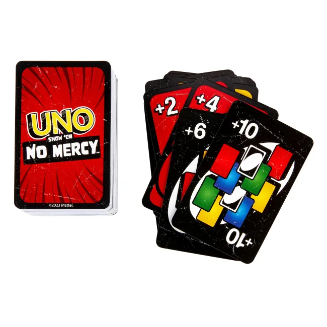 Настільна гра Уно Без вибачень (Uno No Mercy) Металева коробка