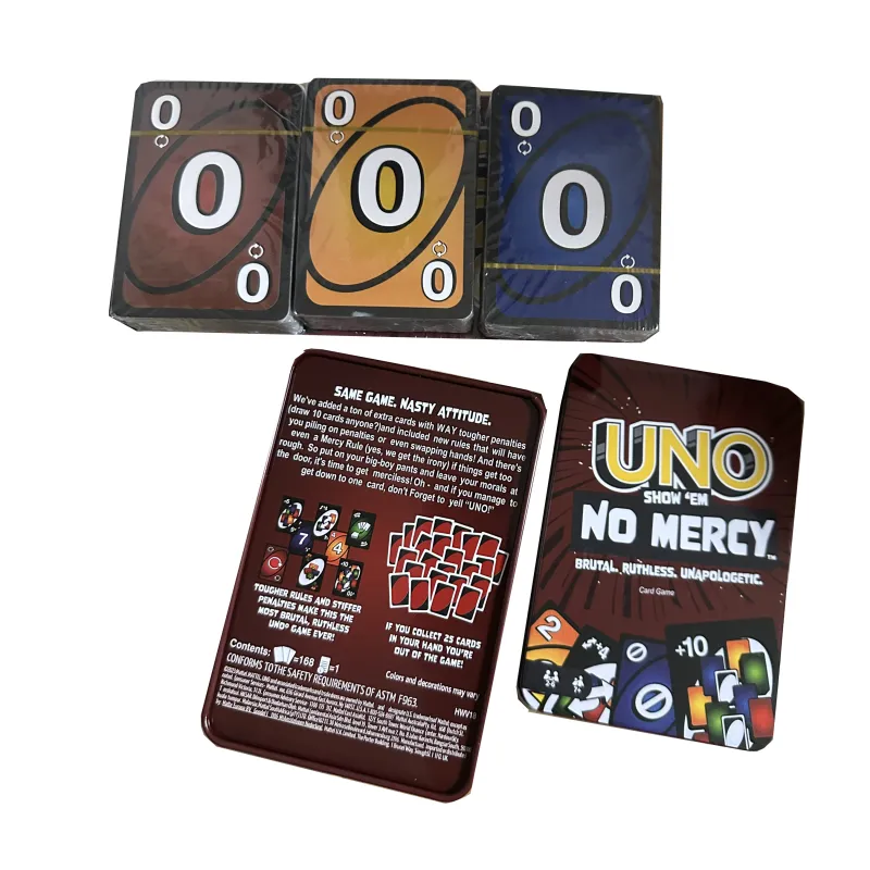 Настільна гра Уно Без вибачень (Uno No Mercy) Металева коробка