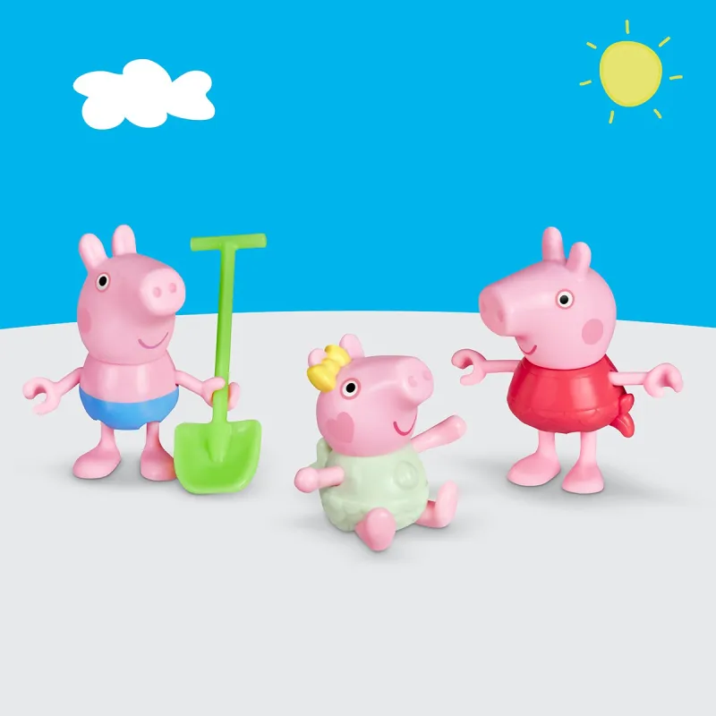 Ігровий набір Peppa Figurines – Три маленькі свинки на пляжі