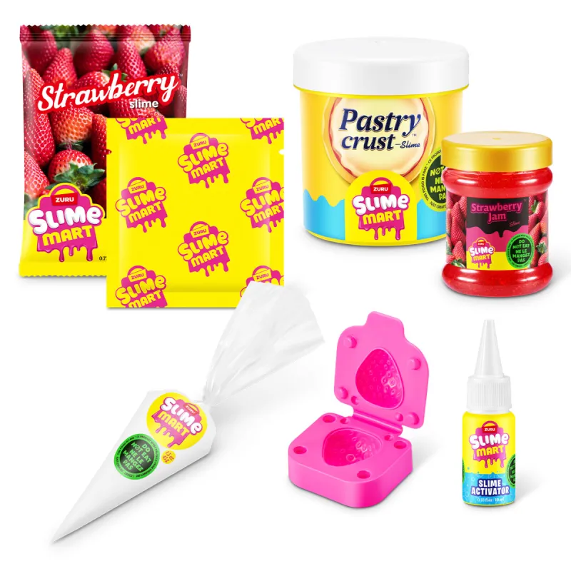 Ігровий набір зі слаймами Slime Mart серії Shopping Bag – Полуничний чизкейк