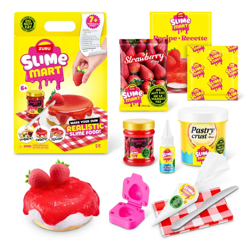 Ігровий набір зі слаймами Slime Mart серії Shopping Bag – Полуничний чизкейк