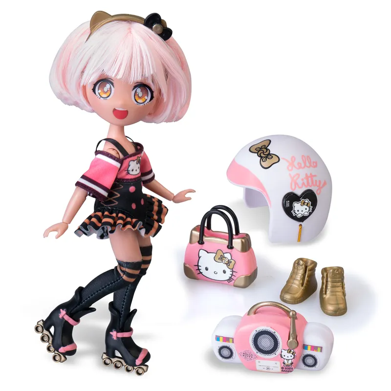 Ігровий набір 4SF Manga Dolls серії Hello Kitty – Золота Ролер Діва