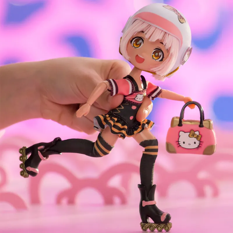 Ігровий набір 4SF Manga Dolls серії Hello Kitty – Золота Ролер Діва
