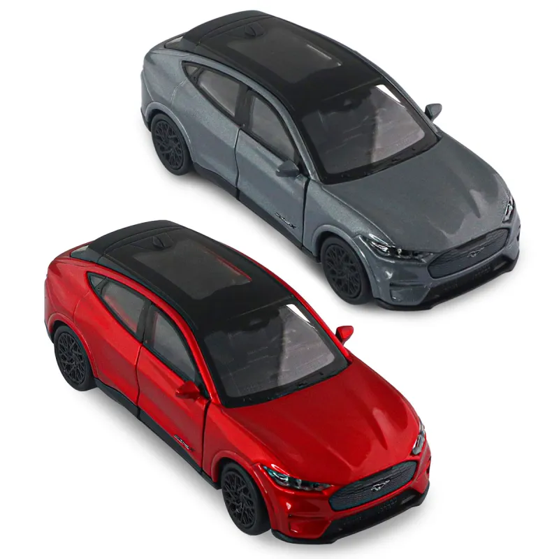 Автомодель - Ford Mustang Mach-E GT 2023 (червоний, сріблясто-сірий)