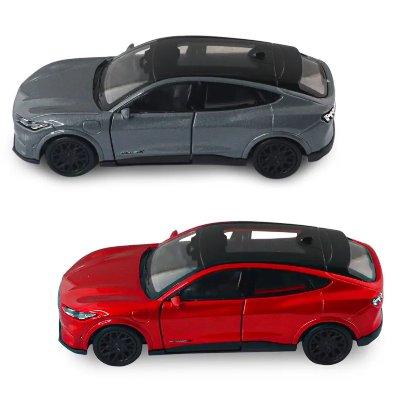 Автомодель - Ford Mustang Mach-E GT 2023 (червоний, сріблясто-сірий)