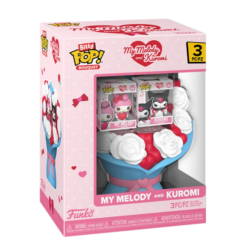 Набір ігрових фігурок Bitty Pop! Bouquet серії Sanrio - Май Мелоді та Куромі