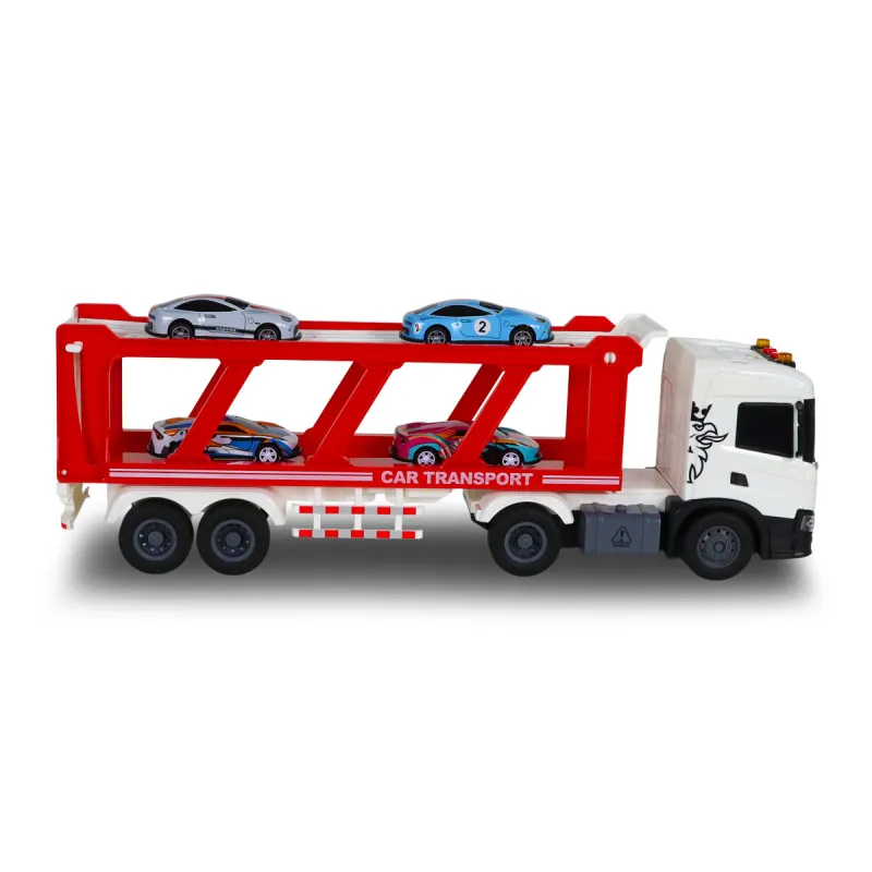 Ігровий набір серії Large Truck – Автоперевізник Scania (4 машини, світло, звук)