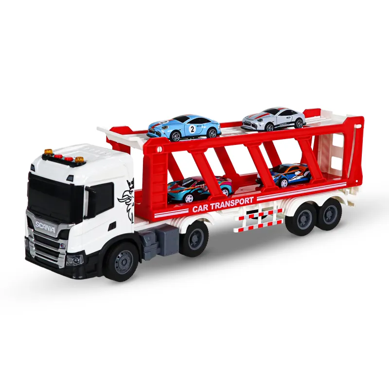Ігровий набір серії Large Truck – Автоперевізник Scania (4 машини, світло, звук)