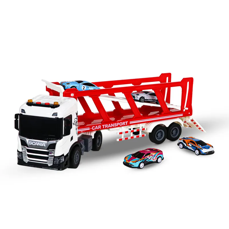 Ігровий набір серії Large Truck – Автоперевізник Scania (4 машини, світло, звук)
