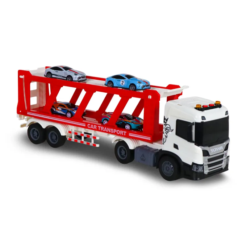 Ігровий набір серії Large Truck – Автоперевізник Scania (4 машини, світло, звук)