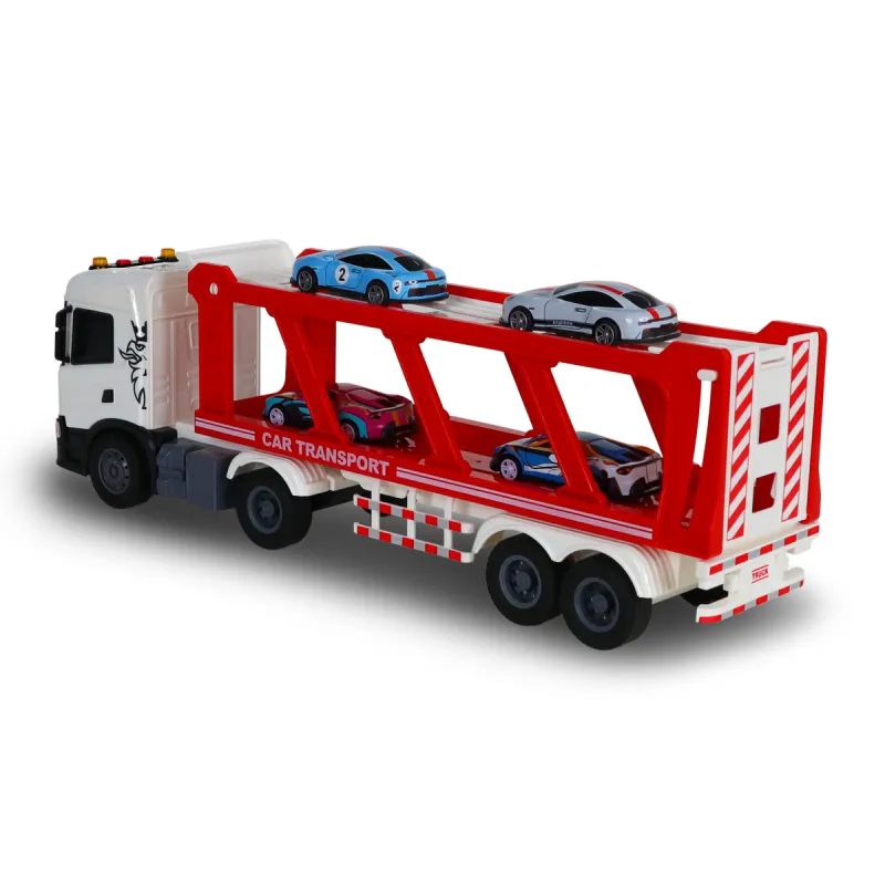 Ігровий набір серії Large Truck – Автоперевізник Scania (4 машини, світло, звук)
