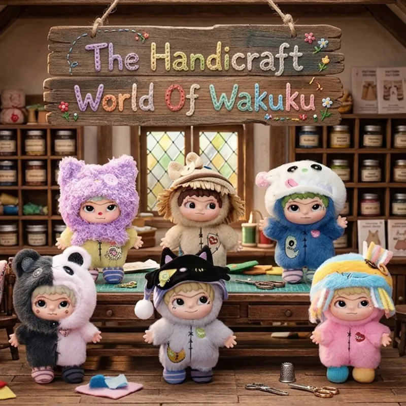 Колекційна м'яка іграшка з кільцем POP TOP серії Wakuku - Хенд Мейд