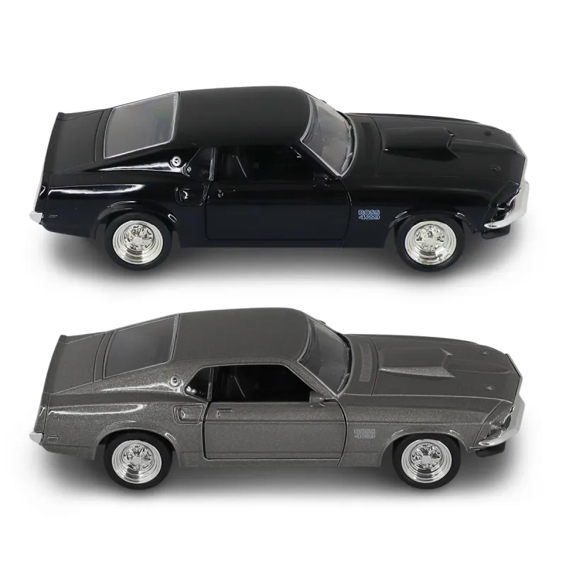 Автомодель – Ford Mustang Boss 429 1969 (сірий, чорний)