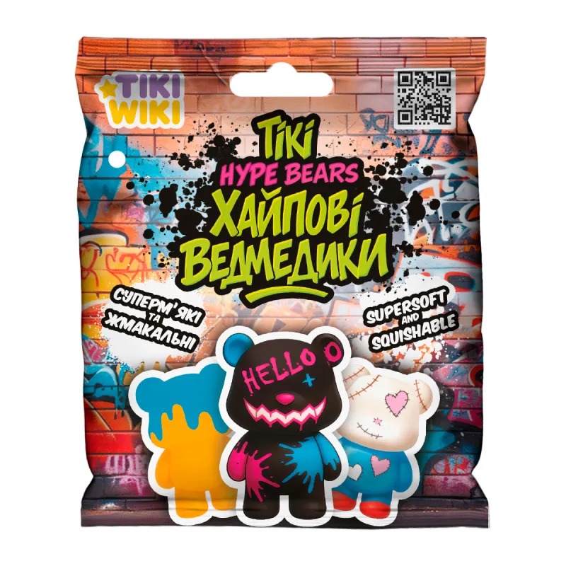 Іграшка-сквіш Tiki Wiki – Tiki Хайпові ведмедики