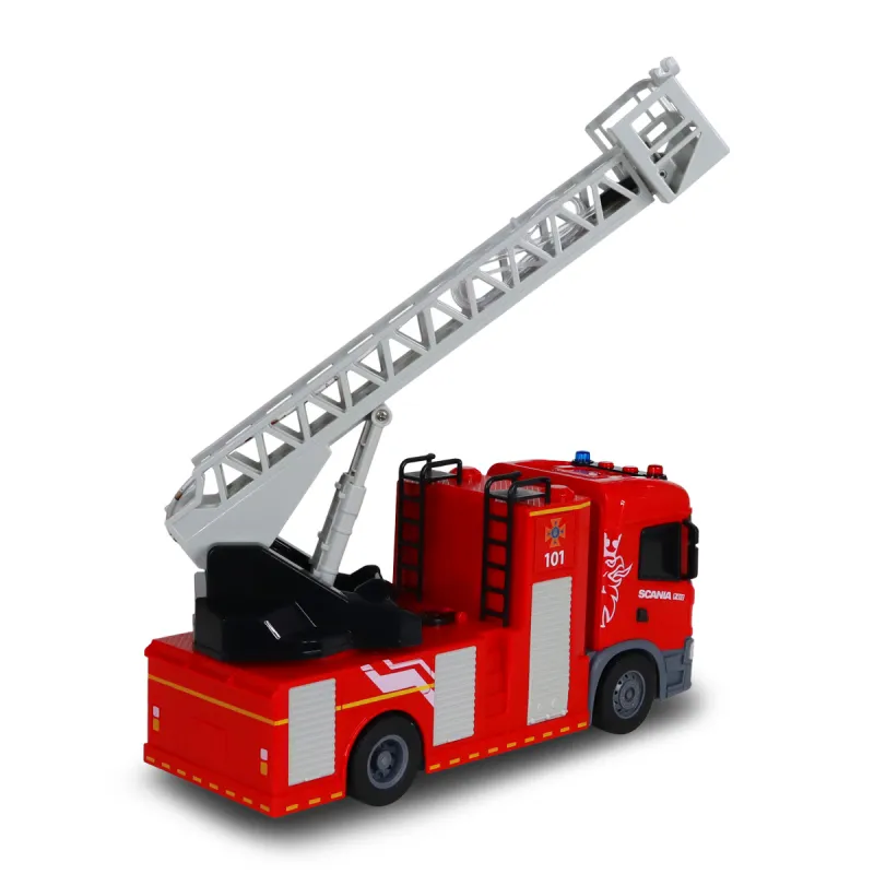 Автомодель серії Big Truck – Пожежна машина Scania (світло, звук, функ. води)