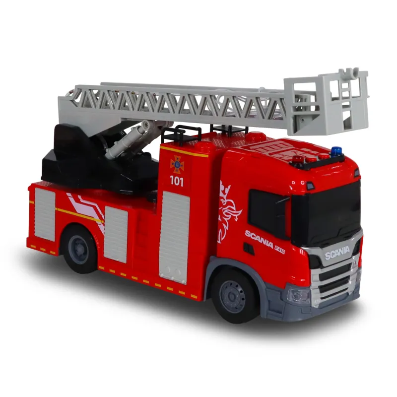 Автомодель серії Big Truck – Пожежна машина Scania (світло, звук, функ. води)