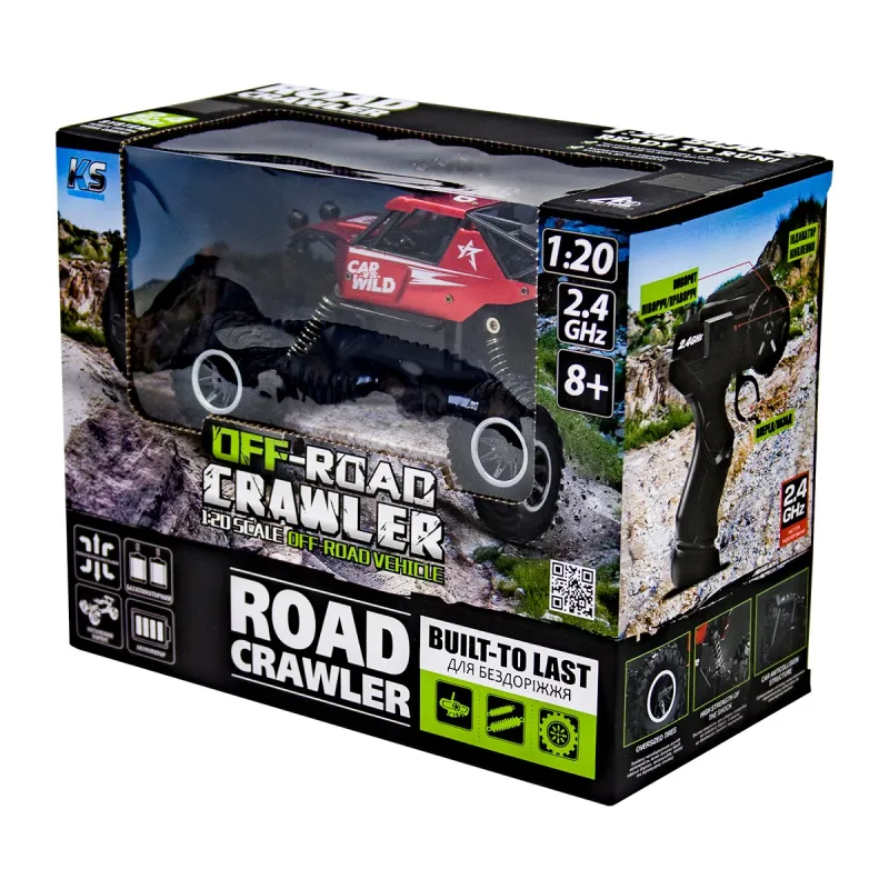 Автомобіль Off-Road Crawler З Р/К - Car Vs Wild (Червоний)