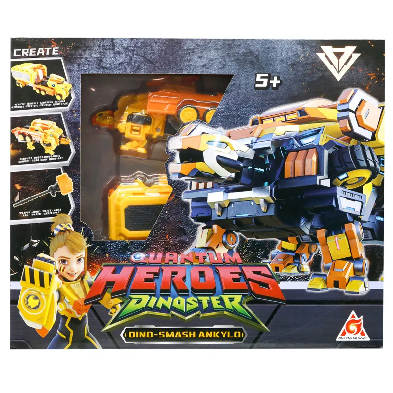 Динозавр-трансформер Dinoster - Мега Дино-Смеш Анкіло