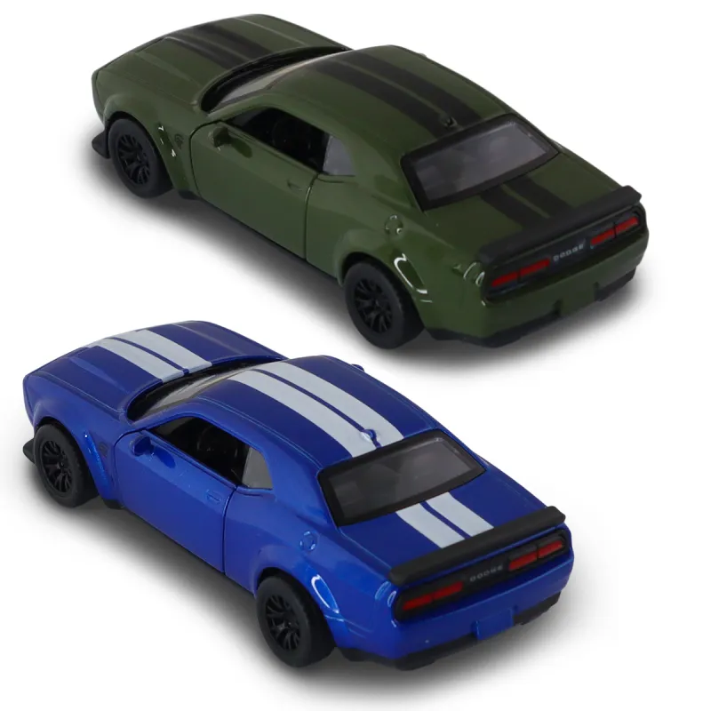 Автомодель - Dodge Challenger SRT Jailbreak 2022 (синій, зелений)