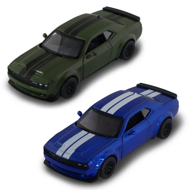 Автомодель - Dodge Challenger SRT Jailbreak 2022 (синій, зелений)