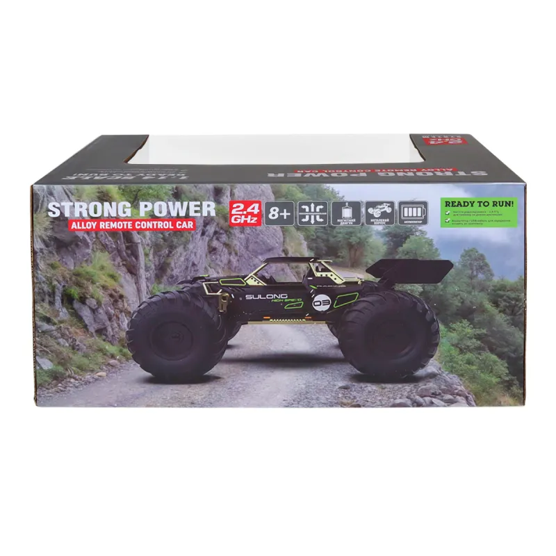 Автомобіль Off-road на р/к – High Speed (чорний, метал. корпус, 1:14)