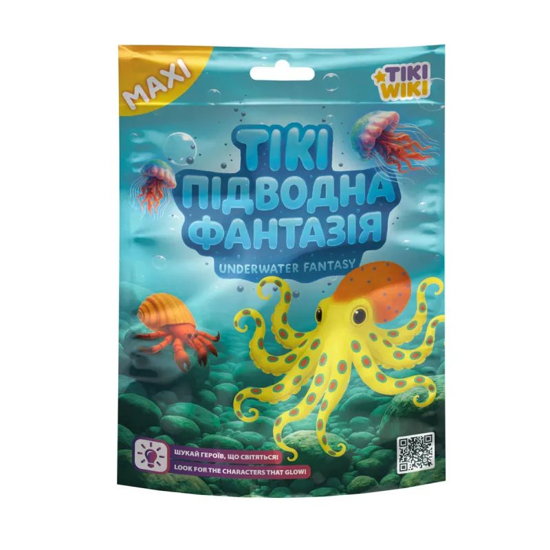 Стретч-іграшка у вигляді тварини Tiki Wiki серії Maxi – Тікі Підводна фантазія
