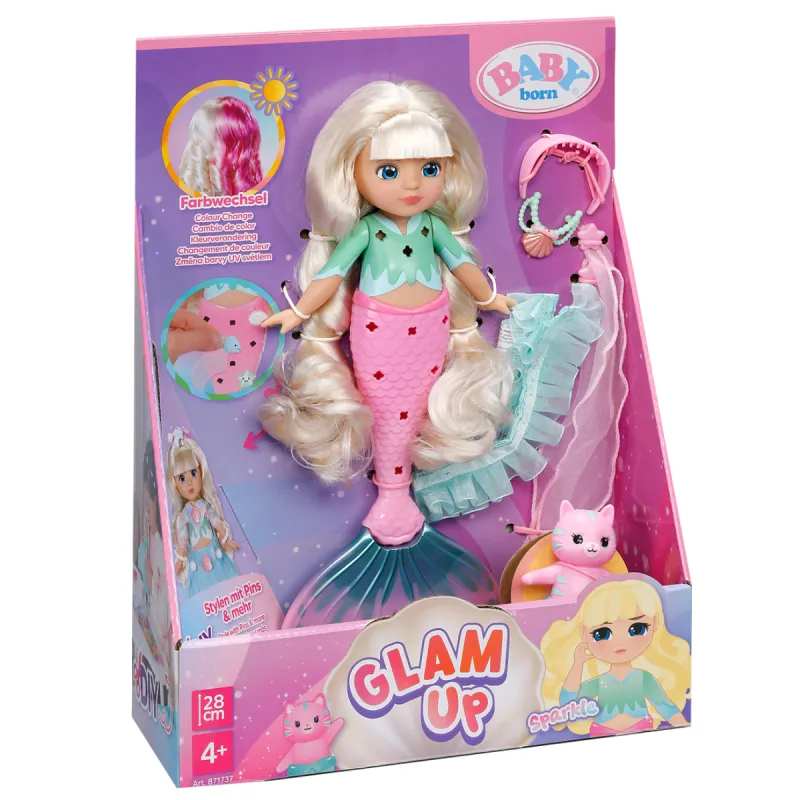 Лялька Baby Born серії Glam Up – Русалонька Спаркл (28 см)