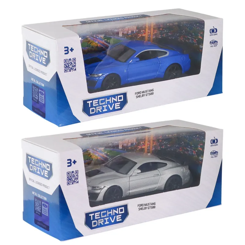 Автомодель – Ford Mustang Shelby GT500 2024 (сірий, синій)