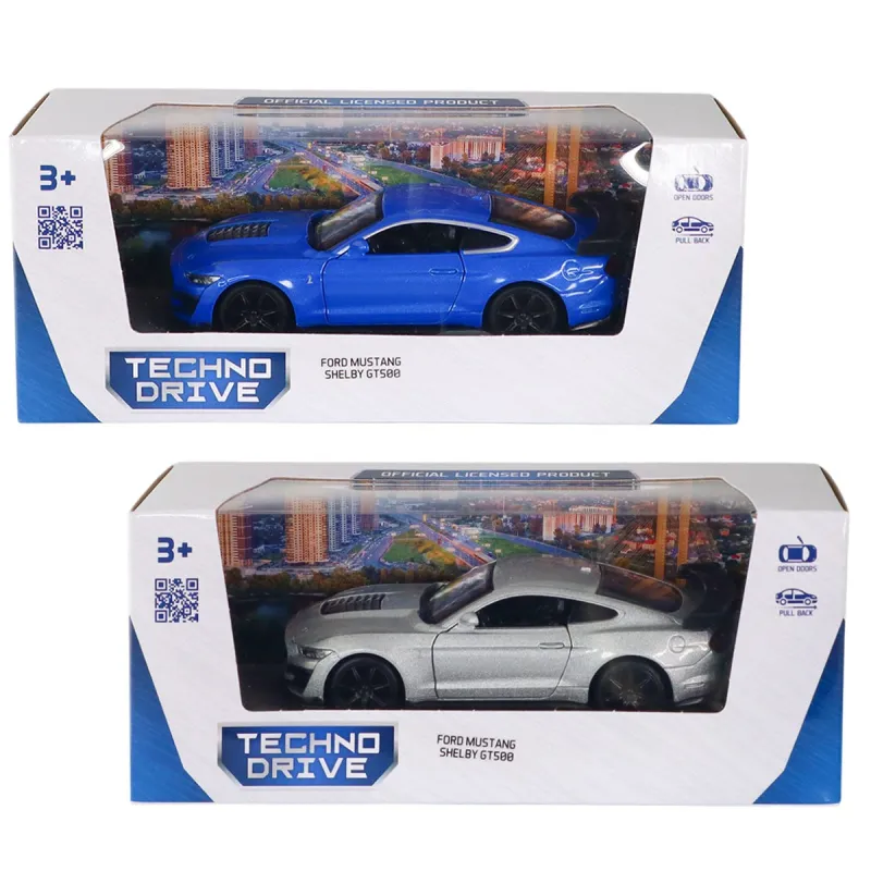 Автомодель – Ford Mustang Shelby GT500 2024 (сірий, синій)