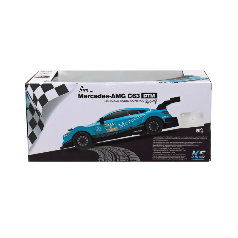 Автомобіль KS Drive на р/к - Mercedes AMG C63 DTM (1:24, 2.4Ghz, блакитний)